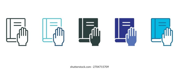 Conjunto de iconos de verdad de varios estilos