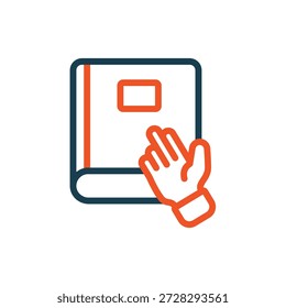 contorno de iconos de verdad y estilo plano, fondo transparente