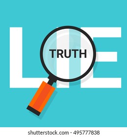 truth lie symbol text magnify magnifying find truth