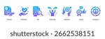 Truth Markers web banner icon vector illustration featuring Certainty, Truthfulness, Fact, Reasonable, Objectivity, Quality, and Consistency.