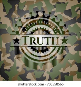 Truth on camo pattern
