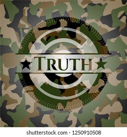 Truth on camo texture