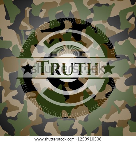 Truth on camo texture