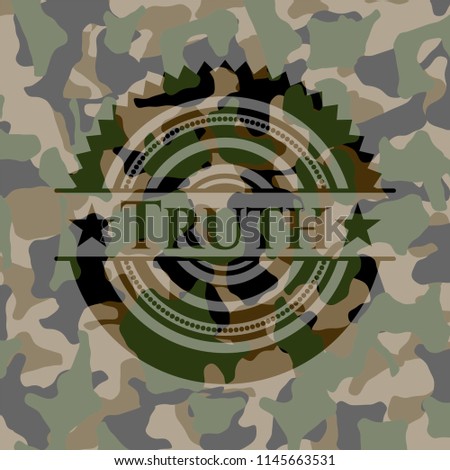 Truth on camouflage pattern