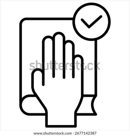 Truth Outline Icon Illustration Vector