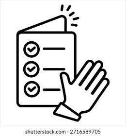 Ilustração do vetor do ícone da estrutura de tópicos da verdade