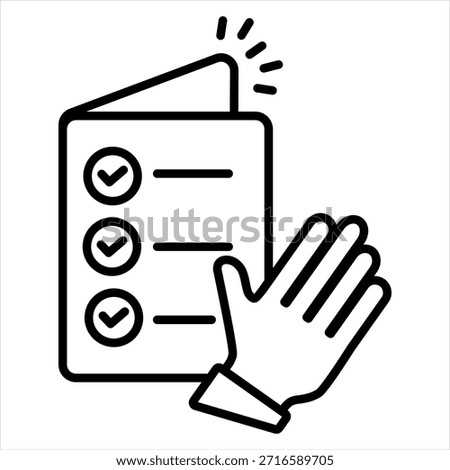 Truth Outline Icon Vector Illustration