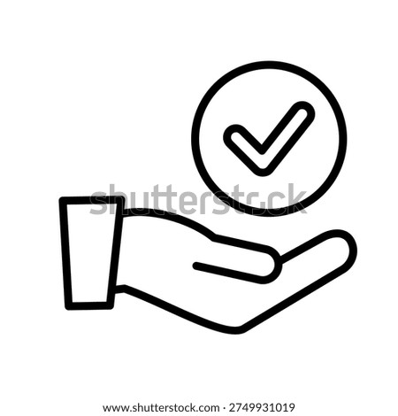 Truth Outline Icon Vector Illustration