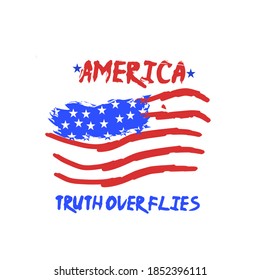 truth over flies design.America poster