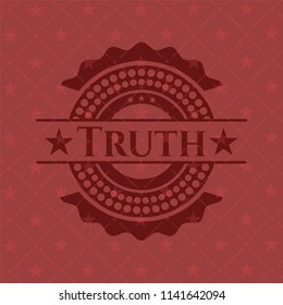 Truth retro red emblem