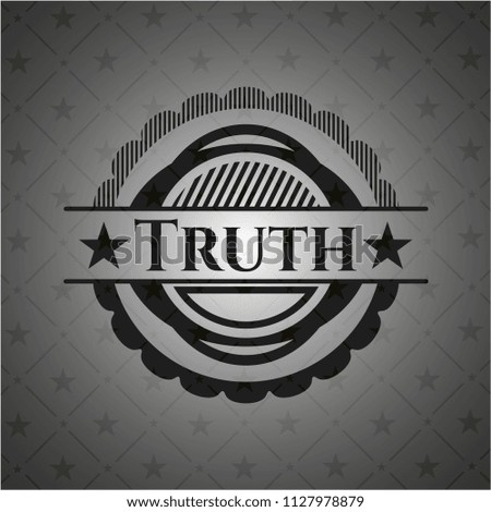 Truth retro style black emblem