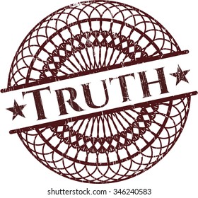 Truth rubber grunge texture seal
