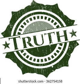 Truth rubber seal with grunge texture