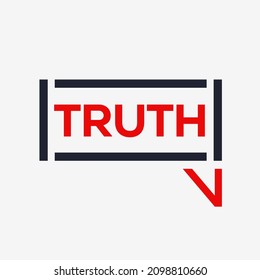 Truth seal stamp, Vector illustration.
