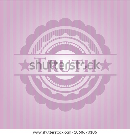   Truth vintage pink emblem