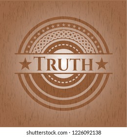 Truth wooden emblem