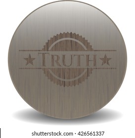 Truth wooden signboards
