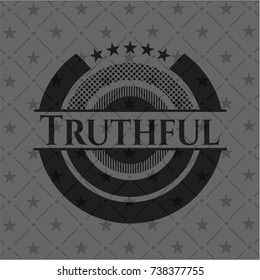 Truthful Black Badge Stock Vector (royalty Free) 738377755 