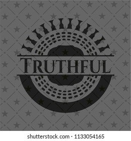 Truthful black emblem