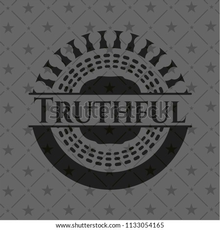 Truthful black emblem