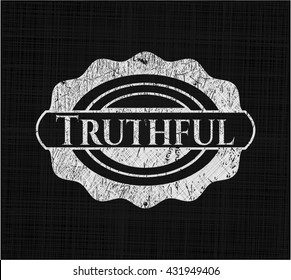 Truthful chalk emblem