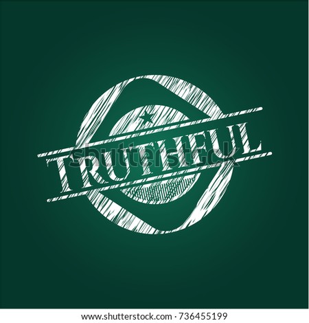 Truthful with chalkboard texture