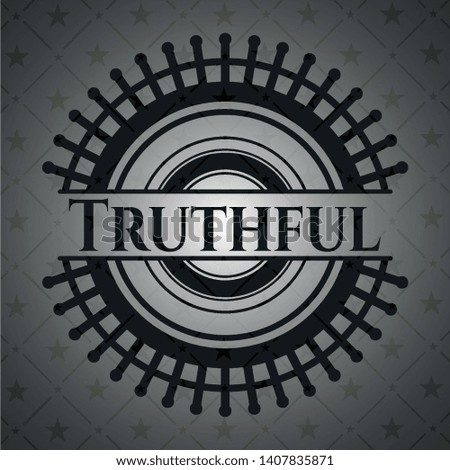 Truthful dark emblem. Retro. Vector Illustration. Detailed.