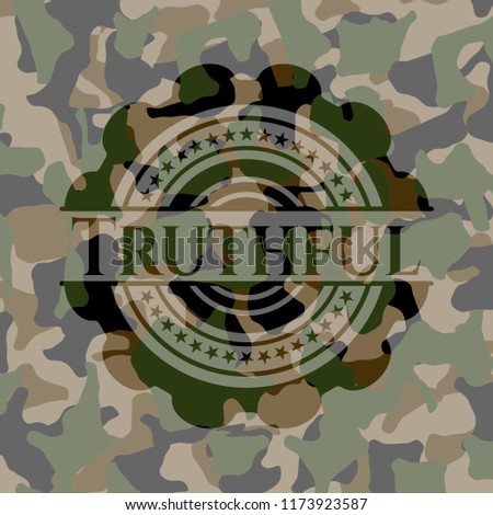 Truthful on camo pattern