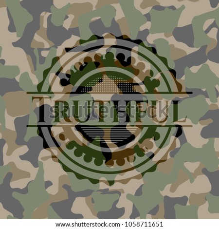    Truthful on camo texture