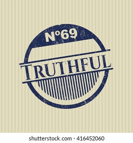 Truthful with rubber seal texture
