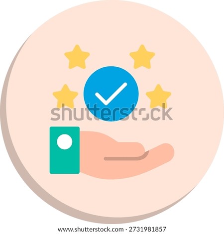 Truthfulness Flat Circle Style Icon