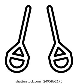TRX Bands Vector Line Icon Design