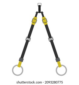 trx suspension flat clipart vector illustration