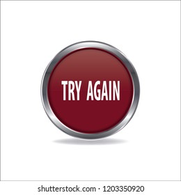 Try Again Vector Button Web Design Stock Vector (Royalty Free