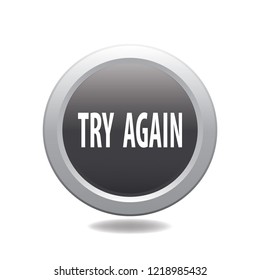 Try again vector button, web design element