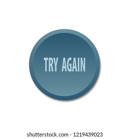 Try again vector button, web design element