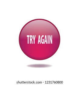 Try again vector button, web design element