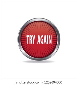 Try again vector button, web design element