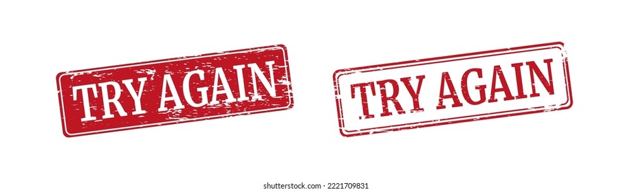 TRY AGAIN Watermark with Unclean Texture
