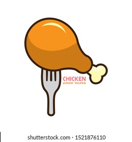 try the crispy chicken, vector, delicious, hot