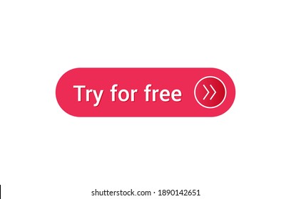 Try for free button, Try for free icon