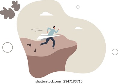 Probar nuevas ideas para iniciar nuevos negocios, riesgo de inicio, emprendedor o creatividad, fracaso, innovación y coraje para ganar el concepto de negocio.ilustración vectorial plana.