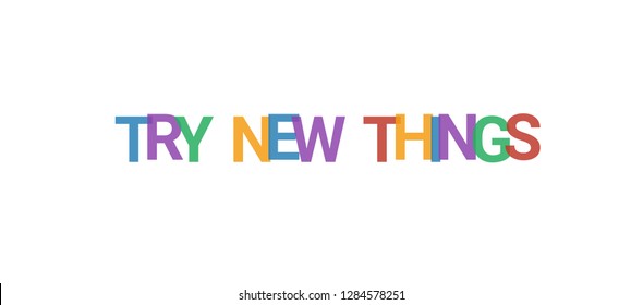 try-new-things-word-concept-colorful-stock-vector-royalty-free