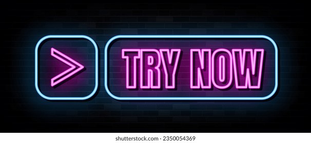 Try Now Neon Signs Vector Design Template Neon Style