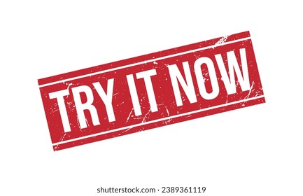 Try it Now Rubber Stamp Seal Vector