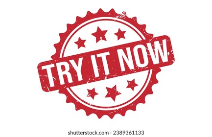 Try it Now Rubber Stamp Seal Vector