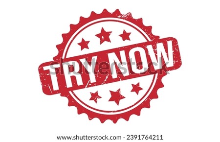Try Now Rubber Stamp Seal Vector