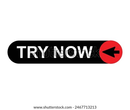Try Now Text In Red Rectangle Shape For Information