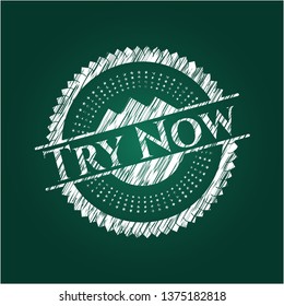 Try Now written on a blackboard