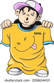 try an oversized t-shirt vector design